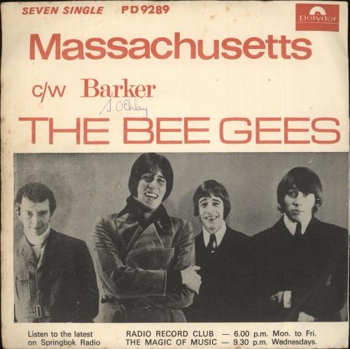The Bee Gees Massachusetts + p/s South African 7